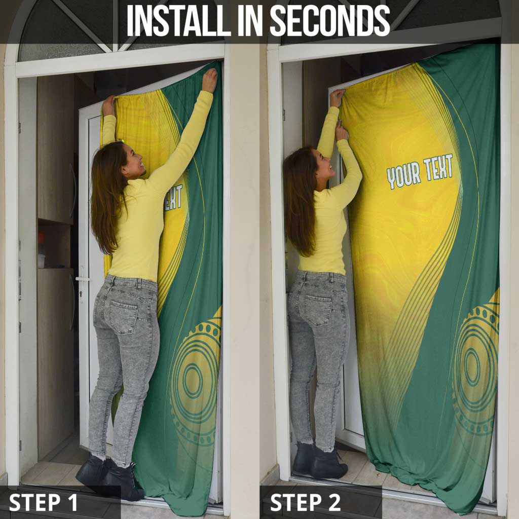 Australia Bowls Personalised Door Cover Basic Marble Glaze - National Color - Aussie Hoodie