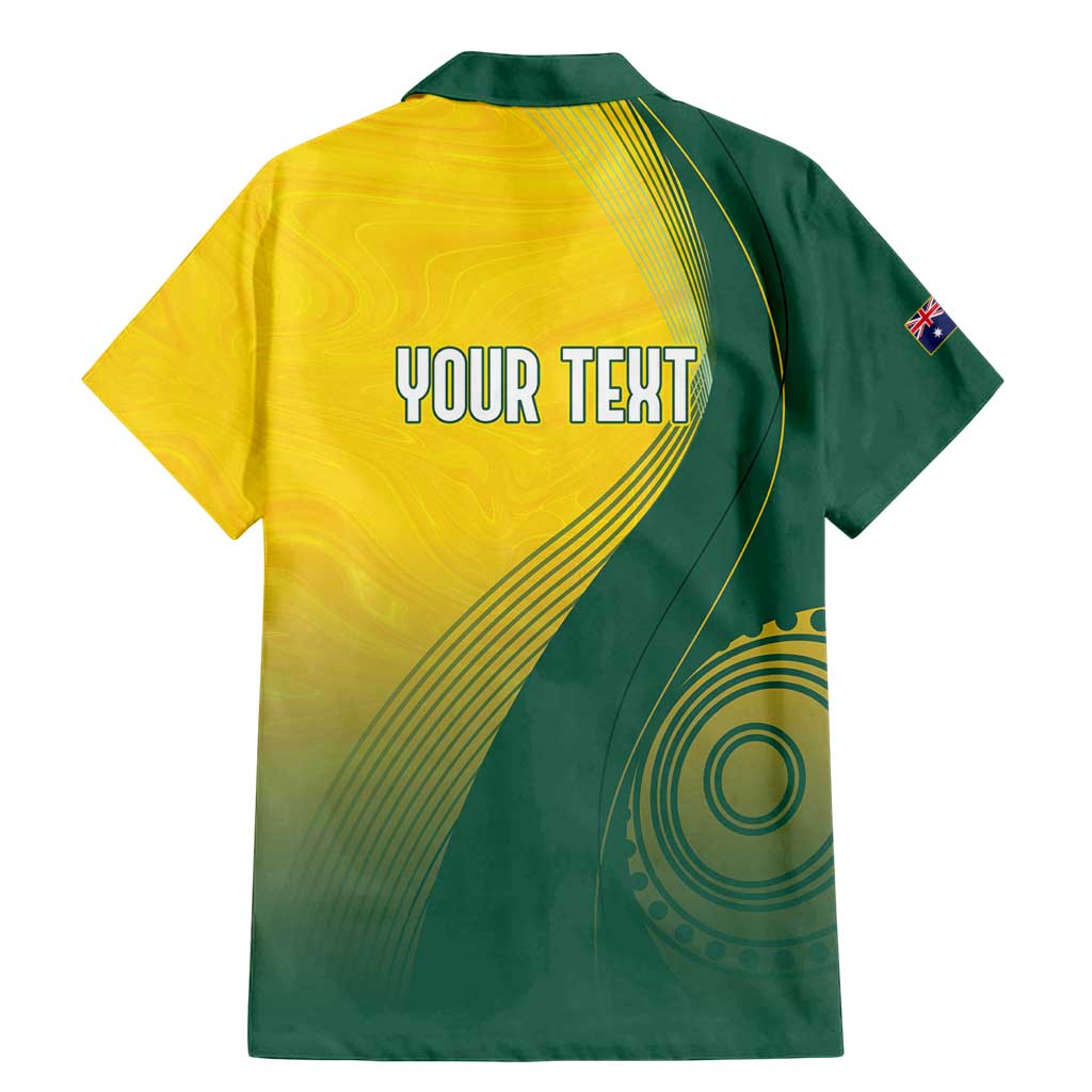 Australia Bowls Personalised Family Matching Mermaid Dress and Hawaiian Shirt Basic Marble Glaze - National Color - Aussie Hoodie