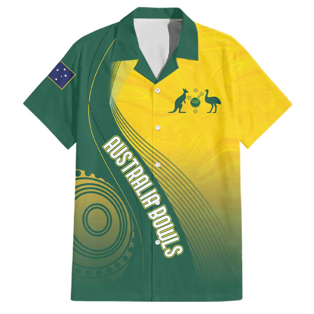 Australia Bowls Personalised Family Matching Off Shoulder Maxi Dress and Hawaiian Shirt Basic Marble Glaze - National Color - Aussie Hoodie