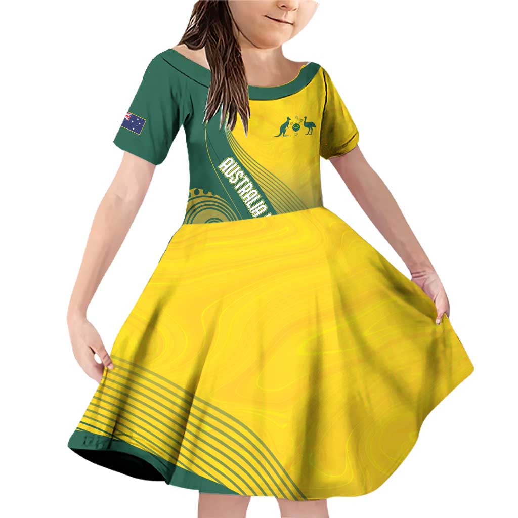 Australia Bowls Personalised Family Matching Off Shoulder Short Dress and Hawaiian Shirt Basic Marble Glaze - National Color - Aussie Hoodie