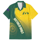 Australia Bowls Personalised Family Matching Puletasi and Hawaiian Shirt Basic Marble Glaze - National Color - Aussie Hoodie