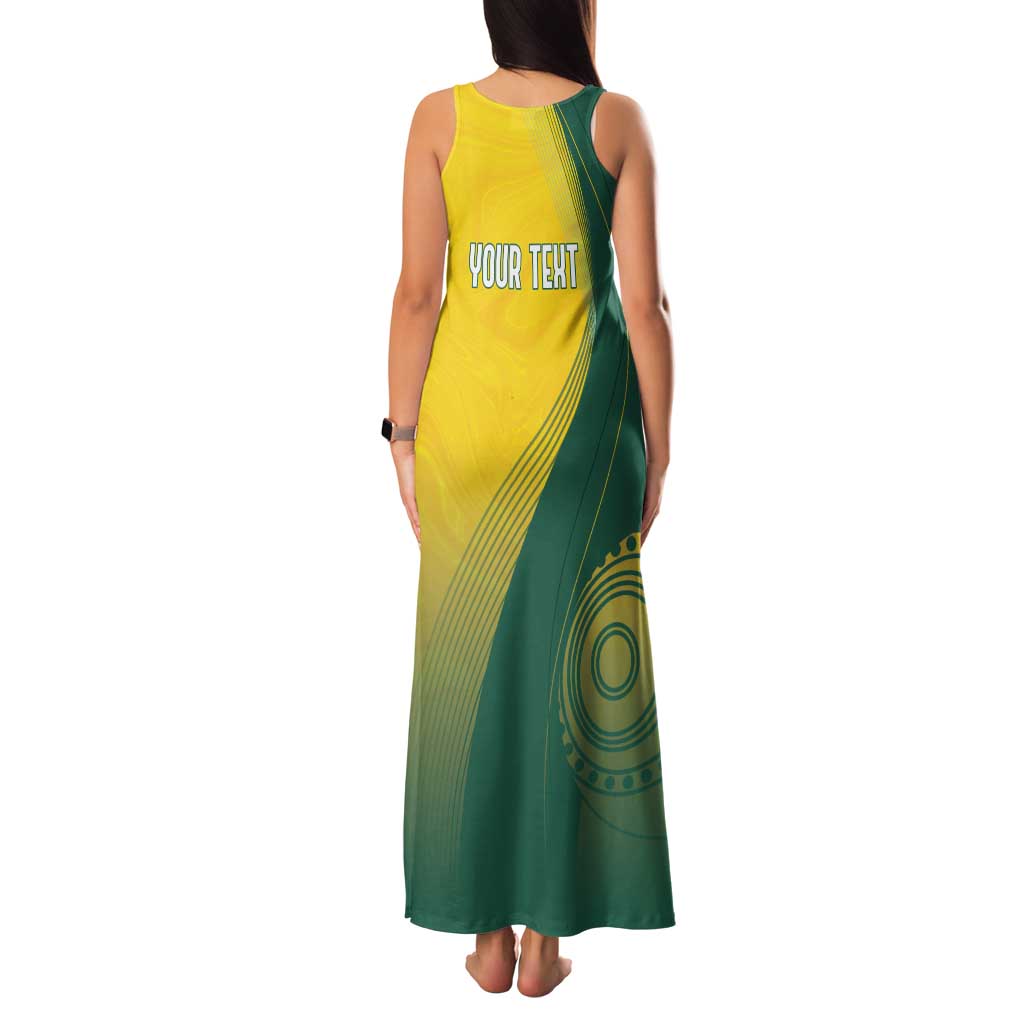 Australia Bowls Personalised Family Matching Tank Maxi Dress and Hawaiian Shirt Basic Marble Glaze - National Color - Aussie Hoodie