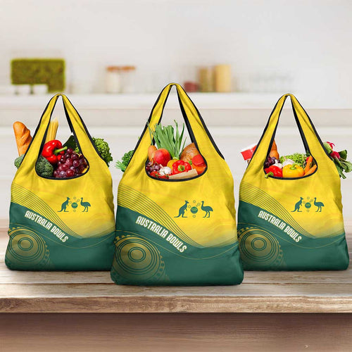 Australia Bowls Grocery Bag Basic Marble Glaze - National Color - Aussie Hoodie
