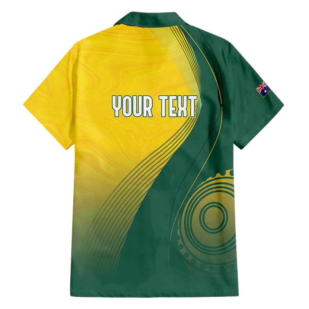 Australia Bowls Personalised Hawaiian Shirt Basic Marble Glaze - National Color - Aussie Hoodie