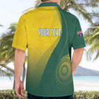 Australia Bowls Personalised Hawaiian Shirt Basic Marble Glaze - National Color - Aussie Hoodie
