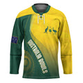 Australia Bowls Personalised Hockey Jersey Basic Marble Glaze - National Color - Aussie Hoodie