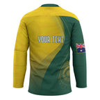 Australia Bowls Personalised Hockey Jersey Basic Marble Glaze - National Color - Aussie Hoodie