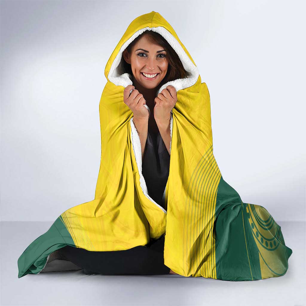 Australia Bowls Hooded Blanket Basic Marble Glaze - National Color - Aussie Hoodie