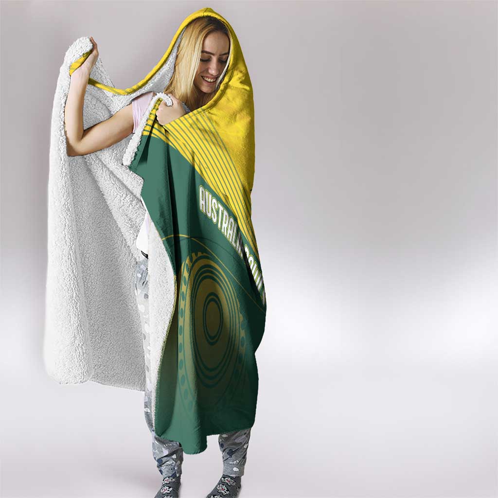 Australia Bowls Hooded Blanket Basic Marble Glaze - National Color - Aussie Hoodie