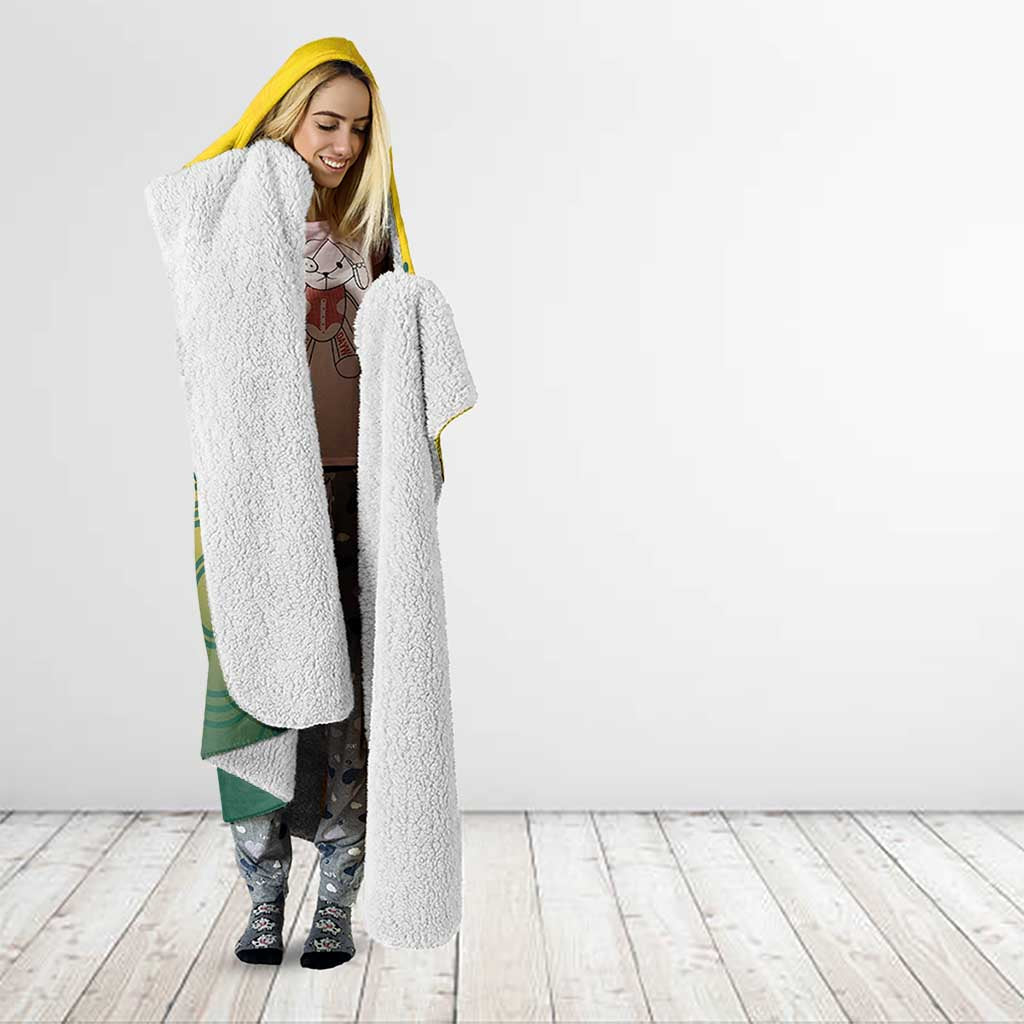 Australia Bowls Hooded Blanket Basic Marble Glaze - National Color - Aussie Hoodie