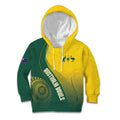 Australia Bowls Personalised Kid Hoodie Basic Marble Glaze - National Color - Aussie Hoodie