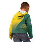 Australia Bowls Personalised Kid Hoodie Basic Marble Glaze - National Color - Aussie Hoodie
