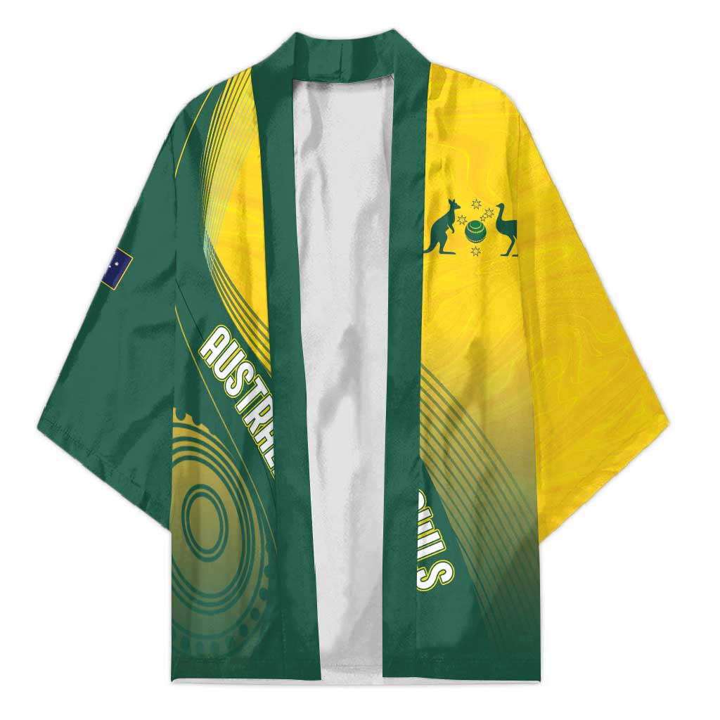 Australia Bowls Personalised Kimono Basic Marble Glaze - National Color - Aussie Hoodie