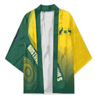 Australia Bowls Personalised Kimono Basic Marble Glaze - National Color - Aussie Hoodie
