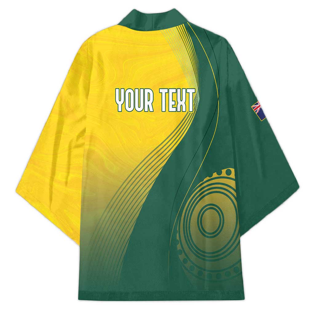 Australia Bowls Personalised Kimono Basic Marble Glaze - National Color - Aussie Hoodie