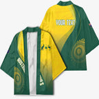 Australia Bowls Personalised Kimono Basic Marble Glaze - National Color - Aussie Hoodie