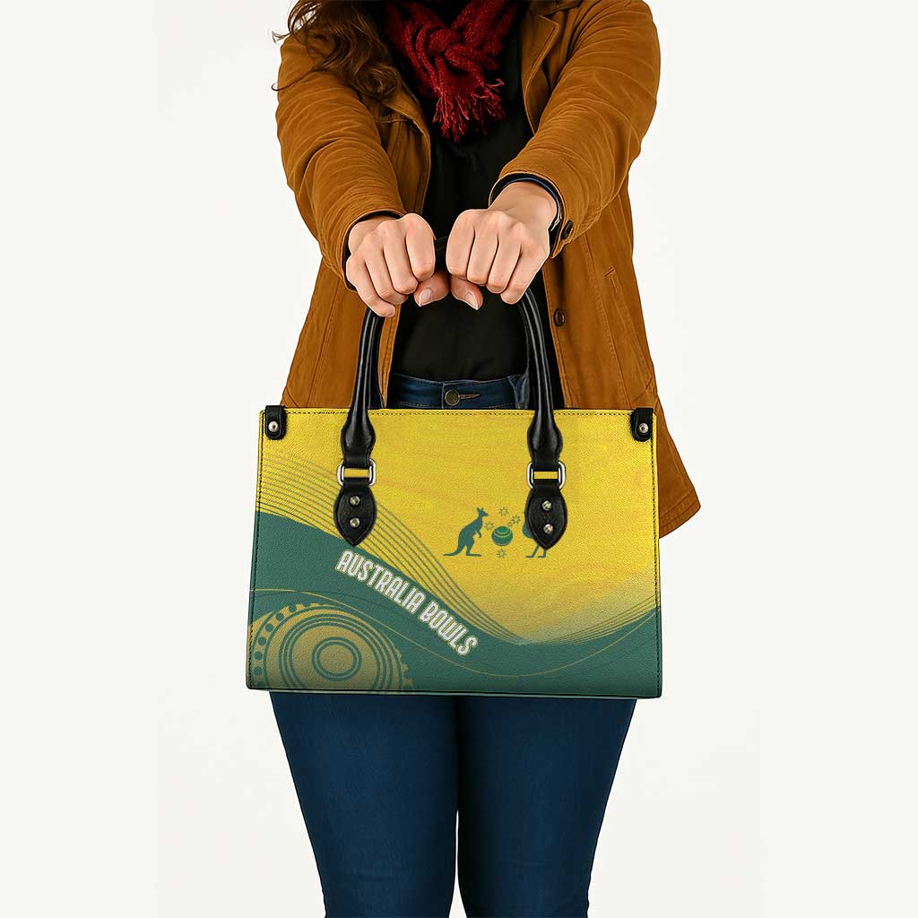 Australia Bowls Leather Bag Basic Marble Glaze - National Color - Aussie Hoodie