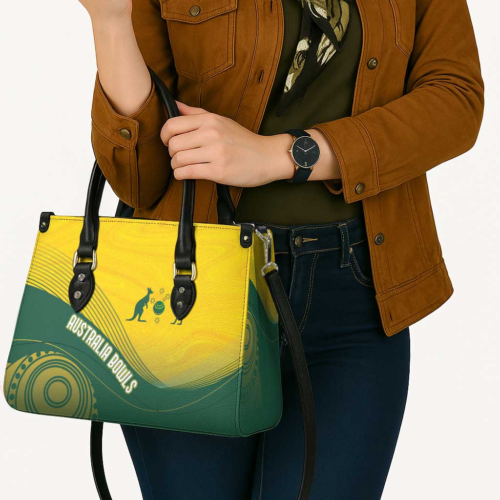 Australia Bowls Leather Bag Basic Marble Glaze - National Color - Aussie Hoodie