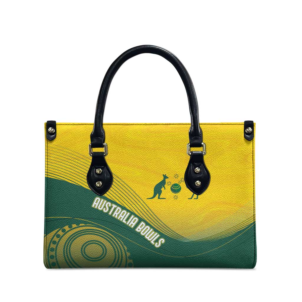 Australia Bowls Leather Bag Basic Marble Glaze - National Color - Aussie Hoodie