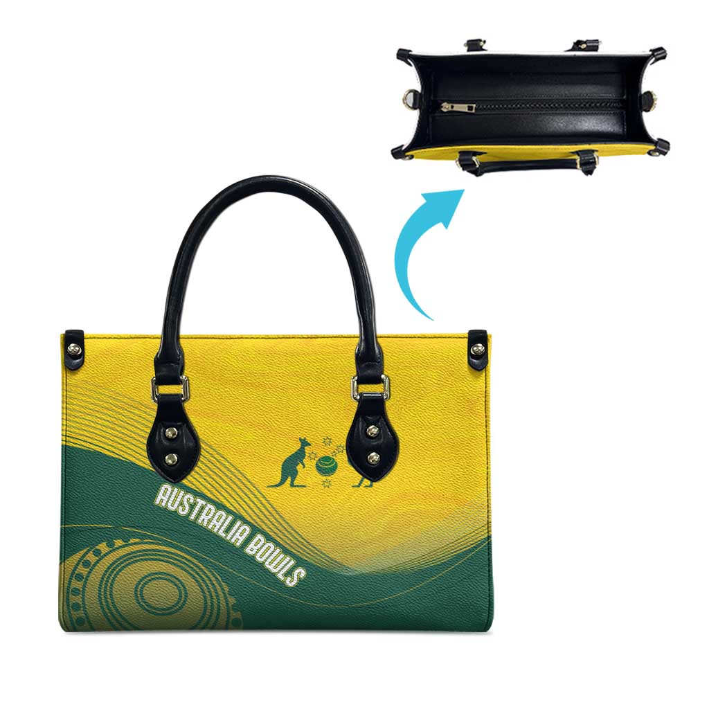 Australia Bowls Leather Bag Basic Marble Glaze - National Color - Aussie Hoodie
