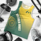 Australia Bowls Personalised Men Tank Top Basic Marble Glaze - National Color - Aussie Hoodie