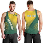 Australia Bowls Personalised Men Tank Top Basic Marble Glaze - National Color - Aussie Hoodie
