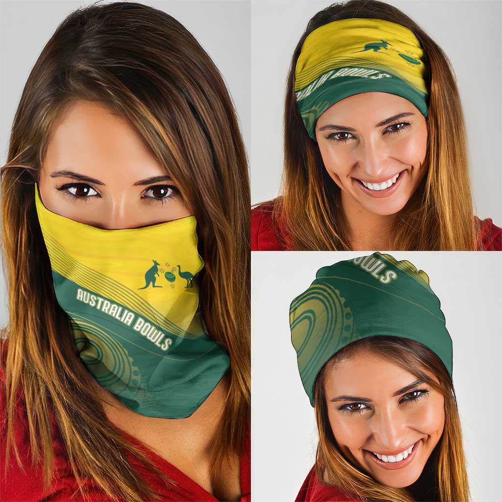 Australia Bowls Neck Gaiter Basic Marble Glaze - National Color - Aussie Hoodie