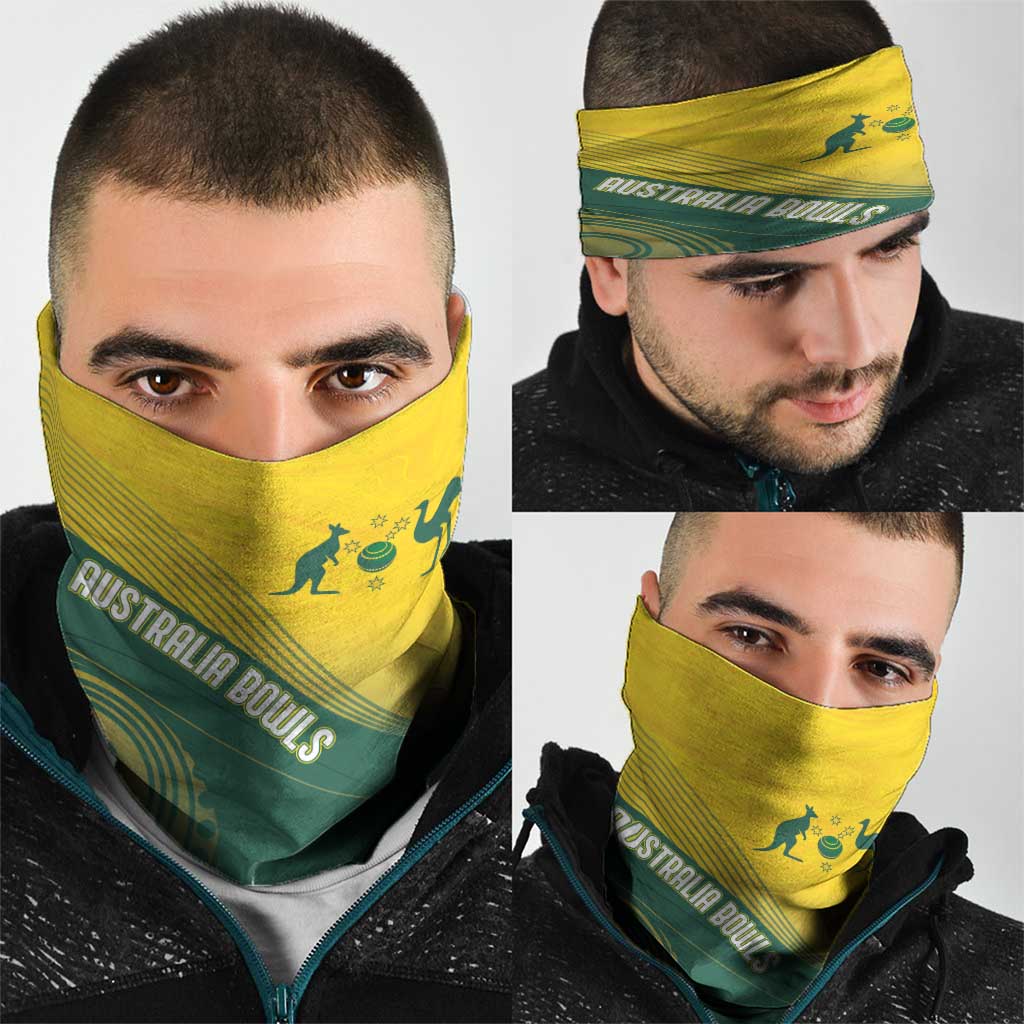 Australia Bowls Neck Gaiter Basic Marble Glaze - National Color - Aussie Hoodie