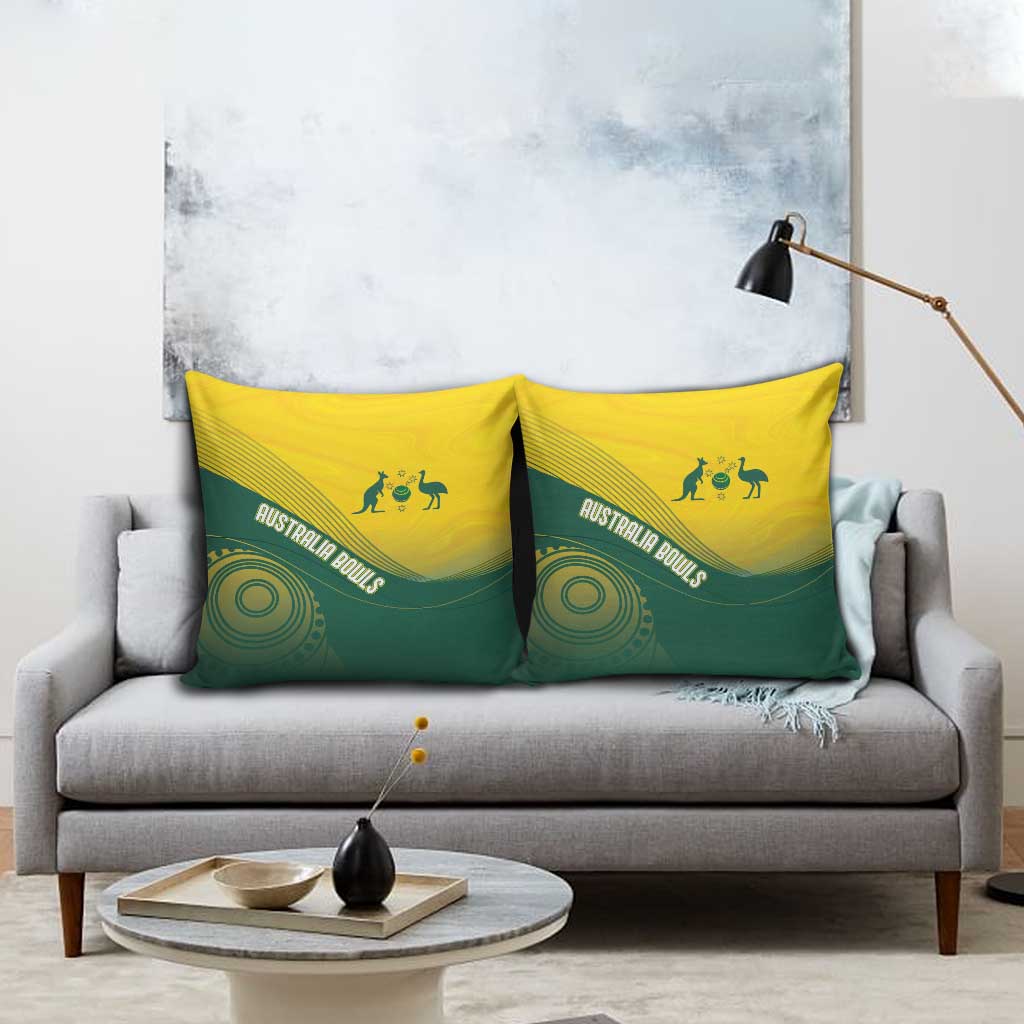Australia Bowls Pillow Cover Basic Marble Glaze - National Color - Aussie Hoodie