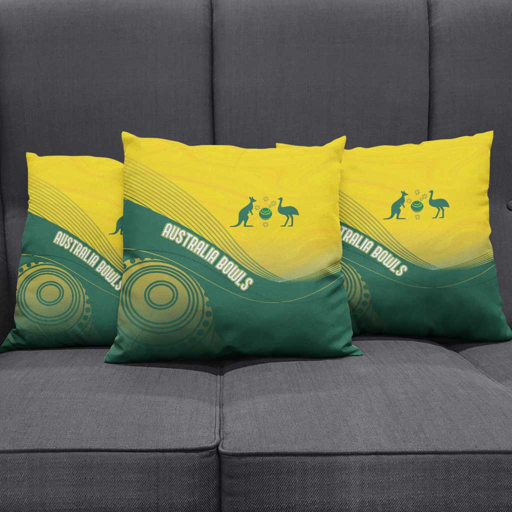 Australia Bowls Pillow Cover Basic Marble Glaze - National Color - Aussie Hoodie