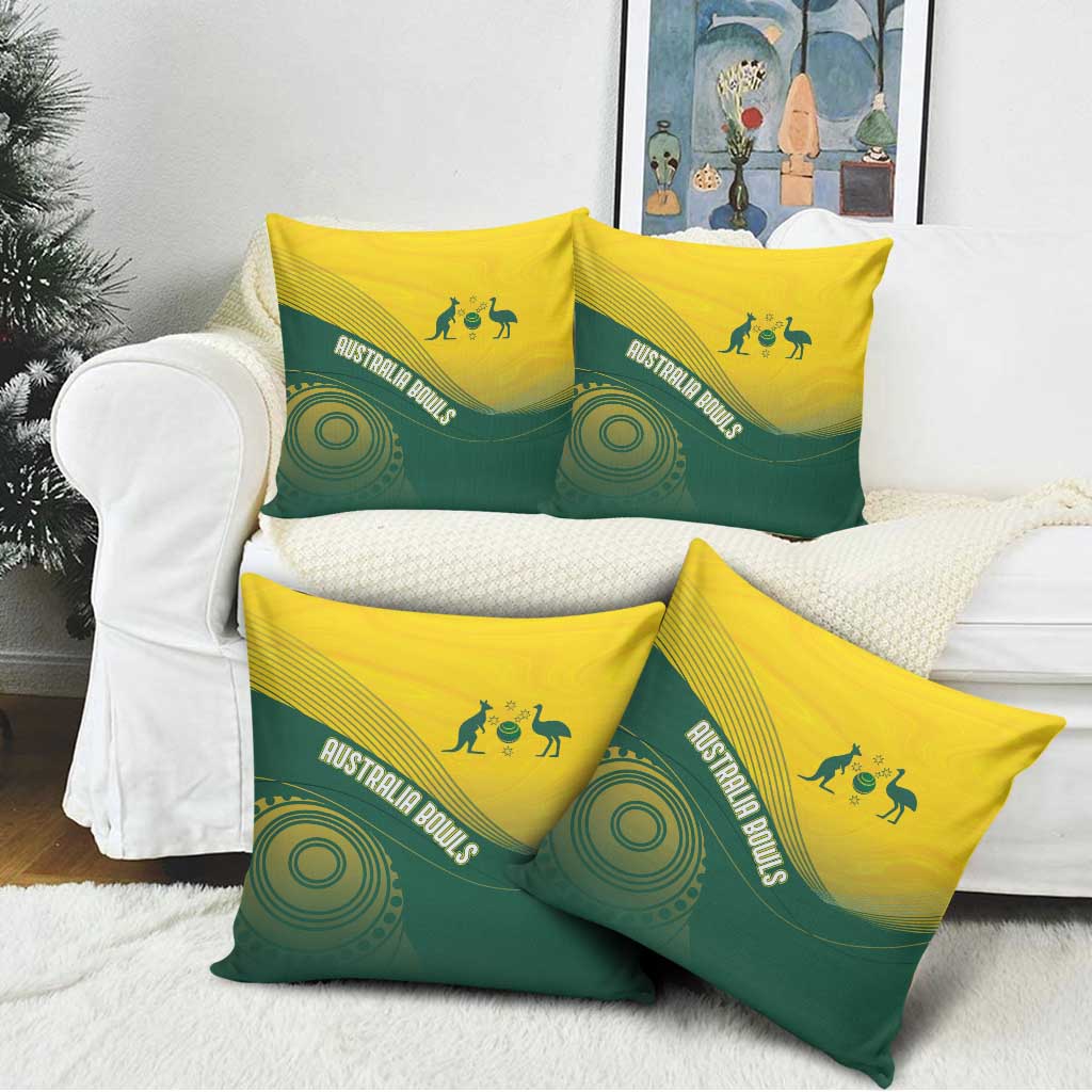 Australia Bowls Pillow Cover Basic Marble Glaze - National Color - Aussie Hoodie