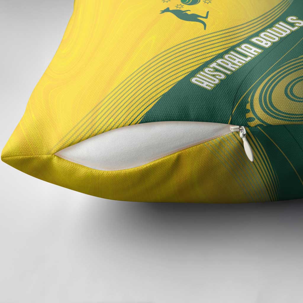 Australia Bowls Pillow Cover Basic Marble Glaze - National Color - Aussie Hoodie