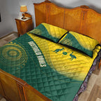 Australia Bowls Quilt Bed Set Basic Marble Glaze - National Color - Aussie Hoodie