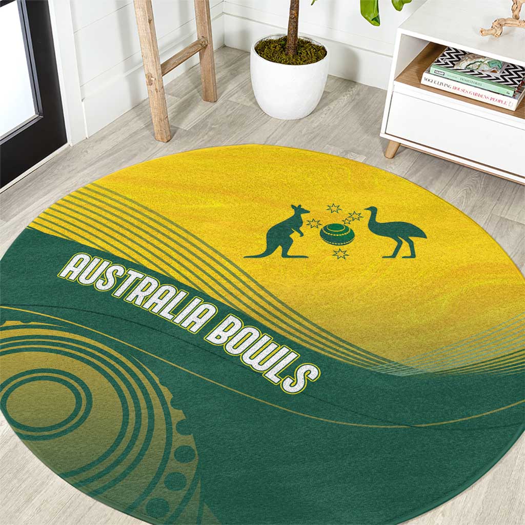 Australia Bowls Round Carpet Basic Marble Glaze - National Color - Aussie Hoodie