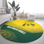 Australia Bowls Round Carpet Basic Marble Glaze - National Color - Aussie Hoodie