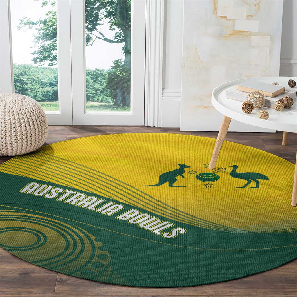 Australia Bowls Round Carpet Basic Marble Glaze - National Color - Aussie Hoodie
