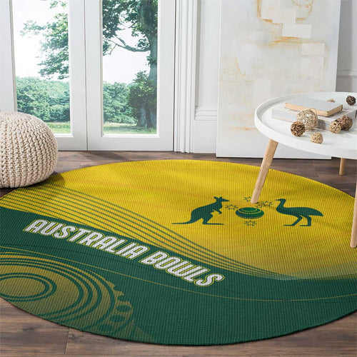Australia Bowls Round Carpet Basic Marble Glaze - National Color - Aussie Hoodie