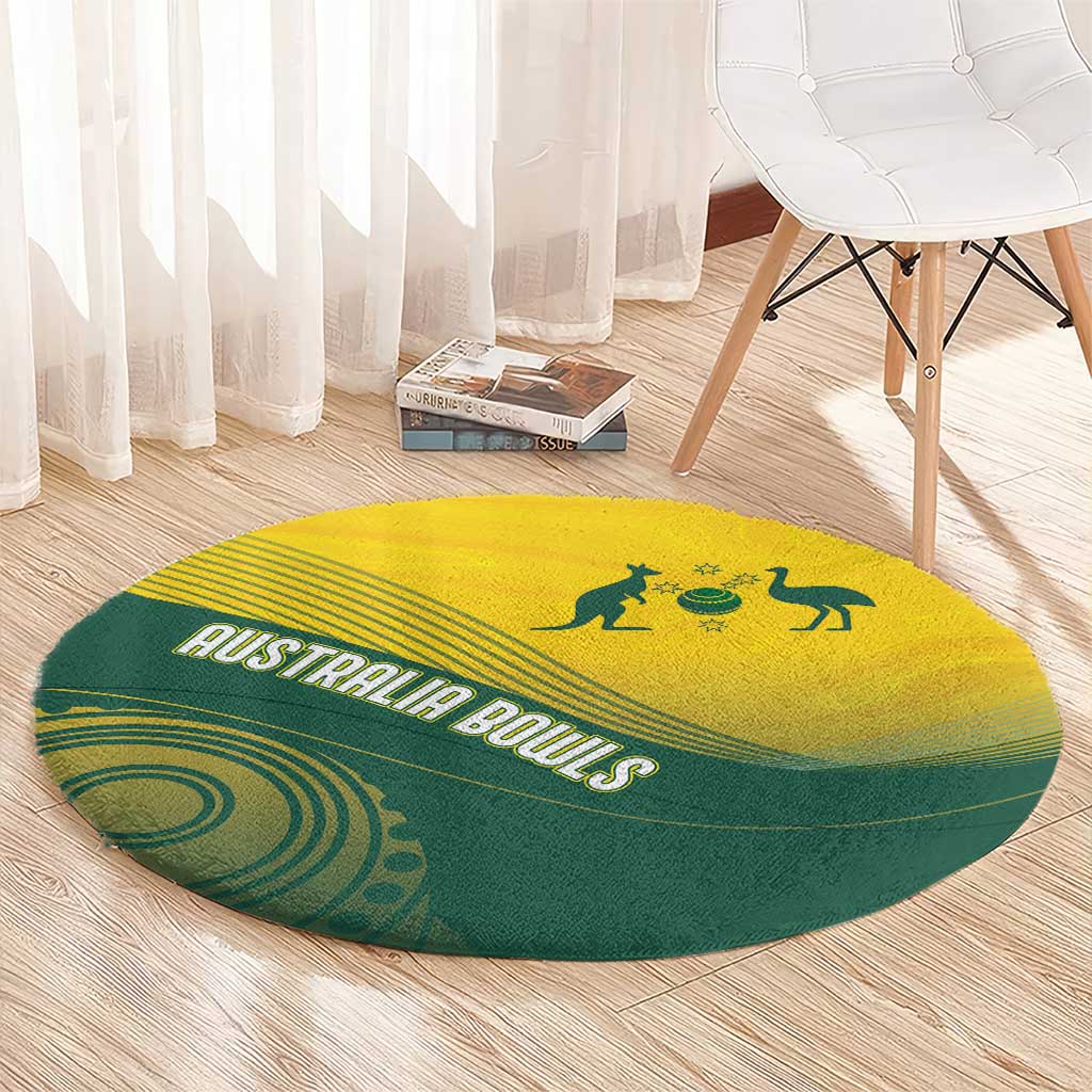 Australia Bowls Round Carpet Basic Marble Glaze - National Color - Aussie Hoodie