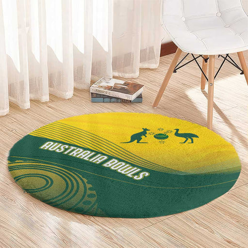 Australia Bowls Round Carpet Basic Marble Glaze - National Color - Aussie Hoodie