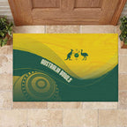 Australia Bowls Rubber Doormat Basic Marble Glaze - National Color - Aussie Hoodie