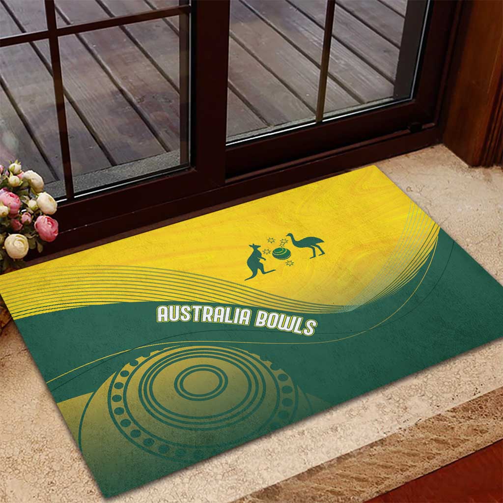 Australia Bowls Rubber Doormat Basic Marble Glaze - National Color - Aussie Hoodie