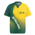 Australia Bowls Personalised Rugby Jersey Basic Marble Glaze - National Color - Aussie Hoodie