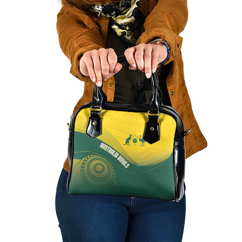 Australia Bowls Shoulder Handbag Basic Marble Glaze - National Color - Aussie Hoodie