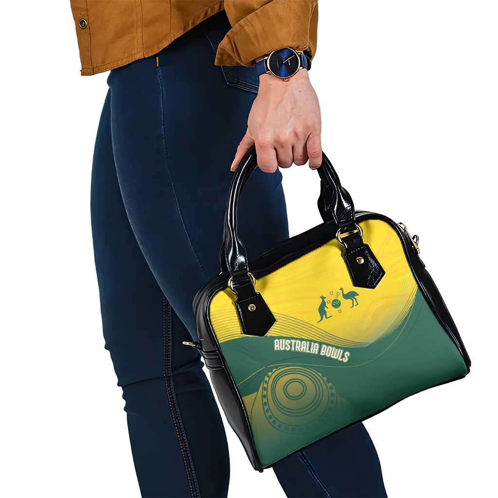 Australia Bowls Shoulder Handbag Basic Marble Glaze - National Color - Aussie Hoodie