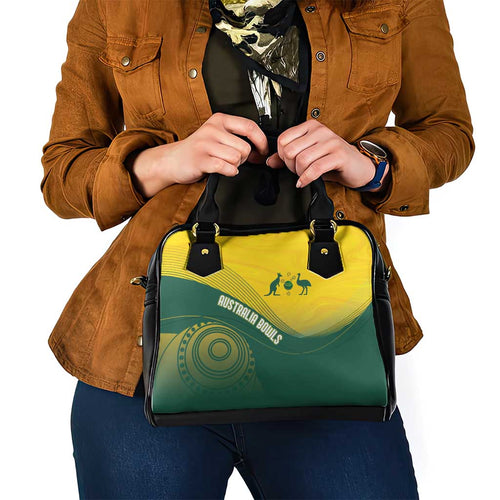 Australia Bowls Shoulder Handbag Basic Marble Glaze - National Color - Aussie Hoodie