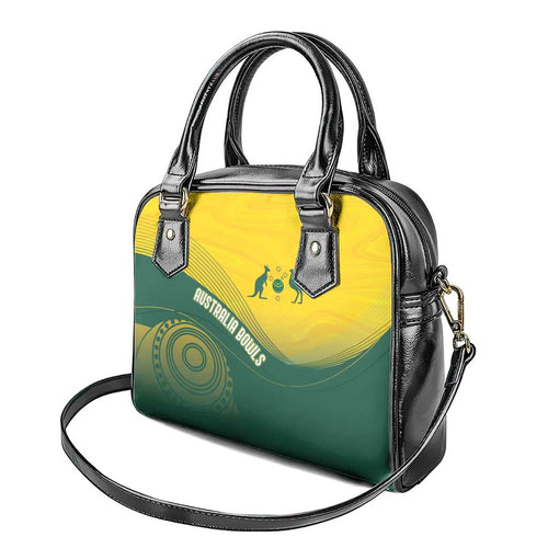 Australia Bowls Shoulder Handbag Basic Marble Glaze - National Color - Aussie Hoodie