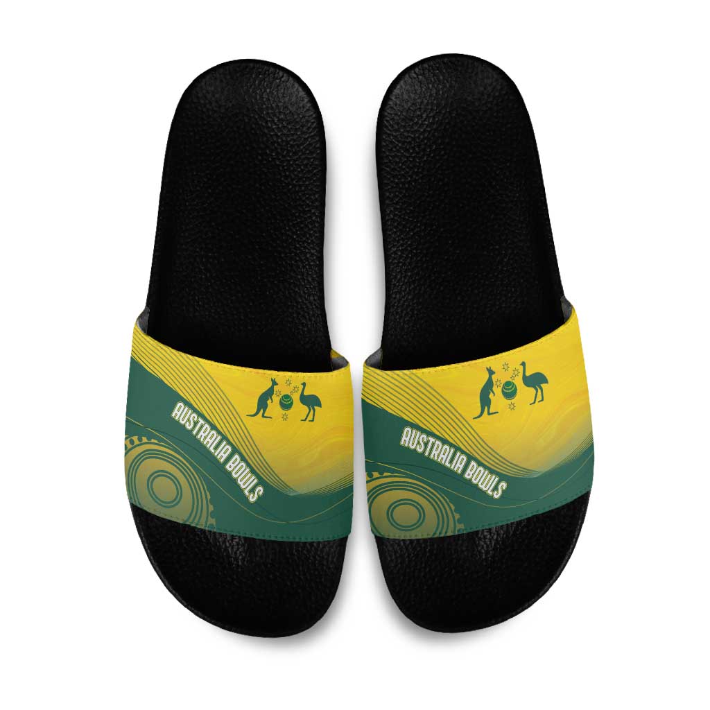 Australia Bowls Slide Sandals Basic Marble Glaze - National Color - Aussie Hoodie