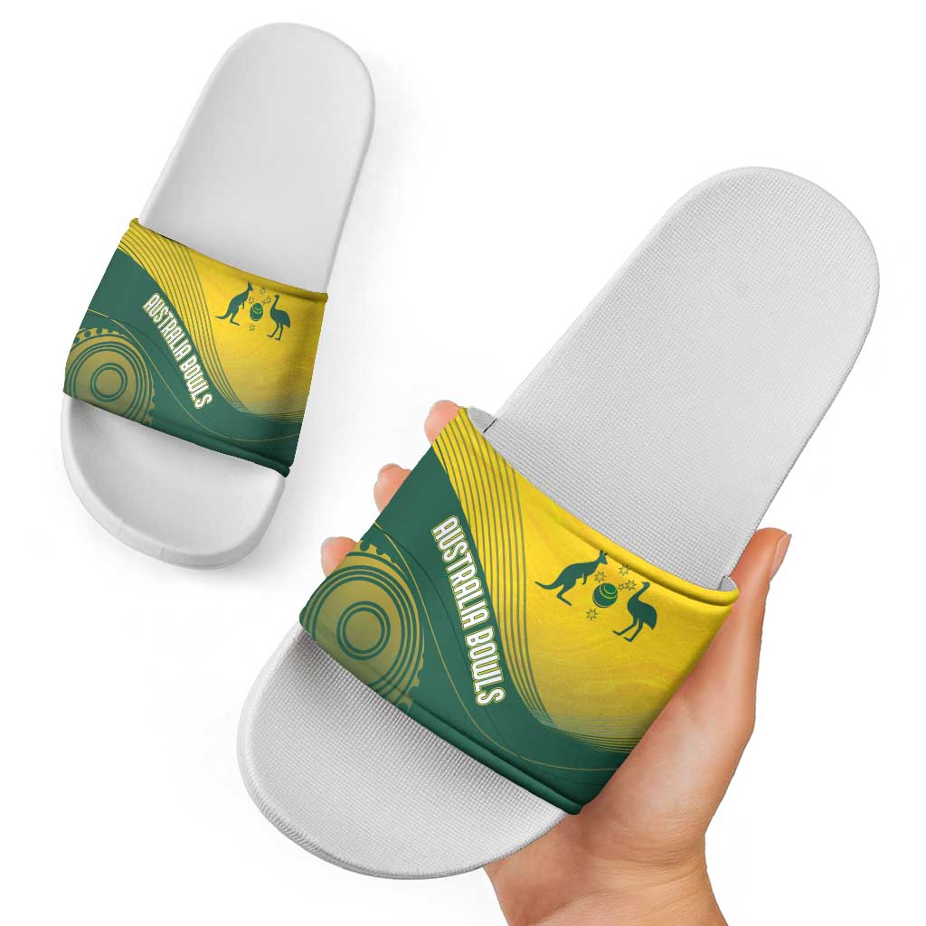 Australia Bowls Slide Sandals Basic Marble Glaze - National Color - Aussie Hoodie