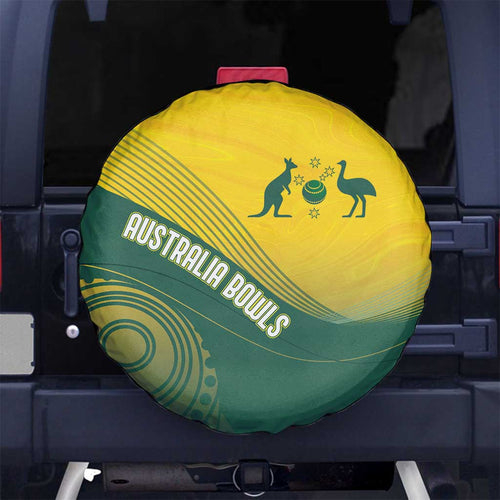Australia Bowls Spare Tire Cover Basic Marble Glaze - National Color - Aussie Hoodie
