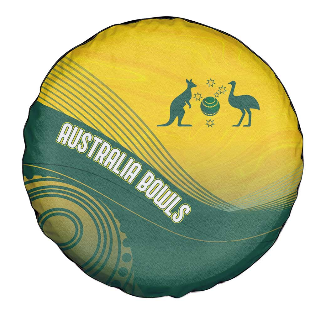 Australia Bowls Spare Tire Cover Basic Marble Glaze - National Color - Aussie Hoodie